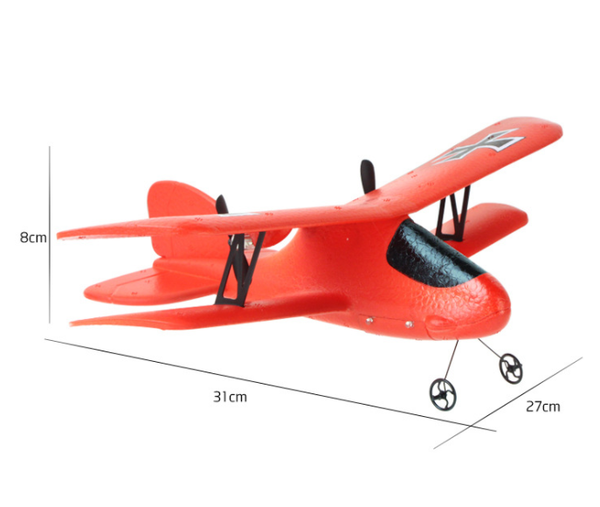 Avión Teledirigido Biplano FX-808 2.4G Interior - Listo para Volar