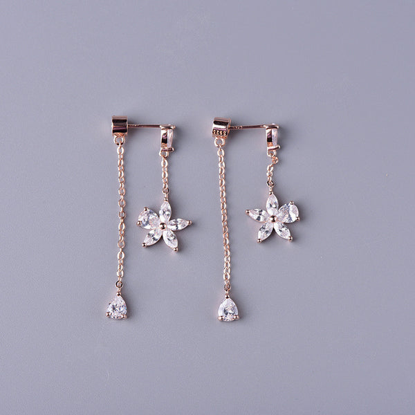 Aretes de Plata Esterlina 925 con Borla Floral - Image 6