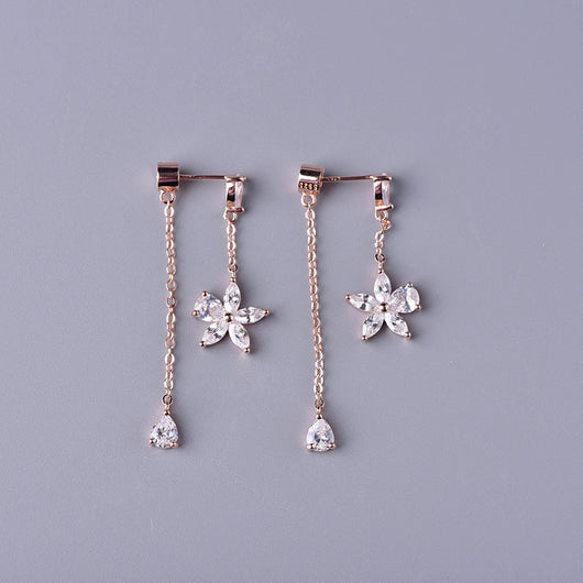 Aretes de Plata Esterlina 925 con Borla Floral - Image 6