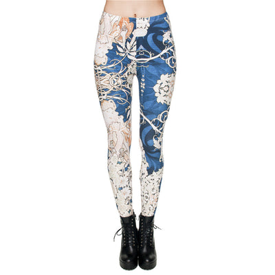 Leggings Cortos de Cintura Alta Estampados para Mujer - Image 4