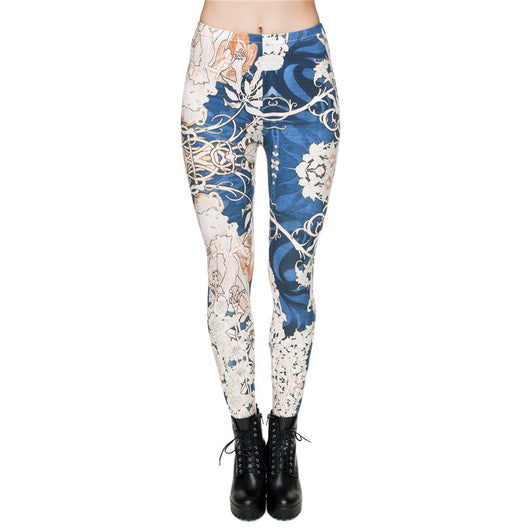 Leggings Cortos de Cintura Alta Estampados para Mujer - Image 4