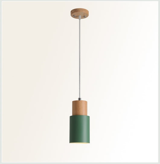 Lámpara de Techo Recta de Madera para Comedor y Sala de Estar - Image 18