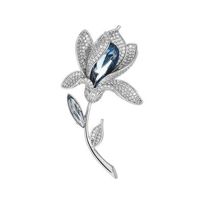 Broche Floral de Cristal - Accesorio Elegante Femenino - Image 4
