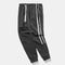 Pantalones de Chándal Retro para Hombre con Cintura Elástica y Franjas Laterales