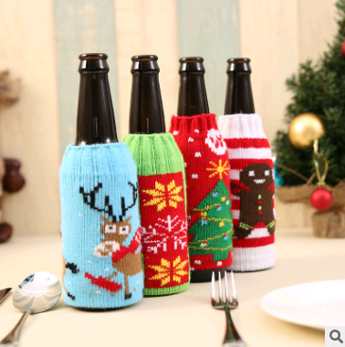 Juego de Botellas Decorativas Navideñas para Vino y Champagne - Image 13