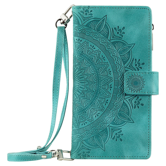 Funda Cartera Teléfono Cuero Grabado - Organizador de Tarjetas con Cierre - Image 8