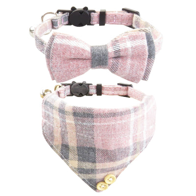 Collar Bandana con Moño para Gatos - Ajustable con Cierre de Seguridad - Image 3