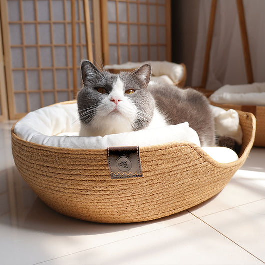 Arenero para Gatos con Borde Elevado de Ratán - Image 3