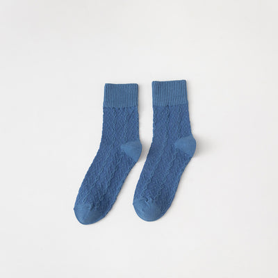 Calcetines de Tubo de Algodón con Diseño Adorable de Conejo Azul - Image 7