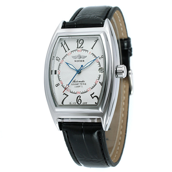 Reloj Mecánico Automático Casual de Barril para Hombre - Image 3