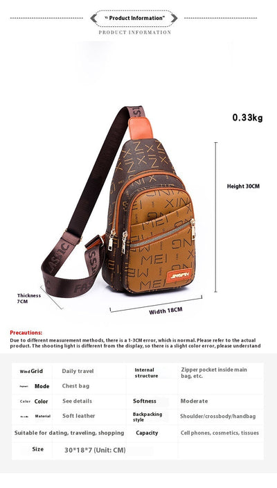 Bolsa Crossbody Mujer con Estampado de Letras - Diseño Moderno y Funcional - Image 6