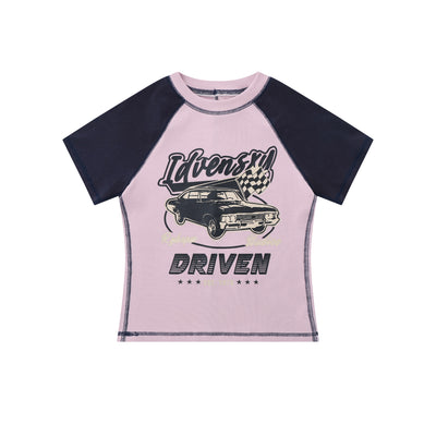 Playera Retro Americana Estampada Hot Girl Manga Corta - Image 12