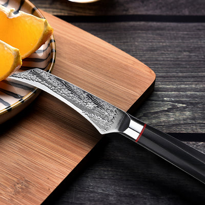 Cuchillo de Cocina Damasco Japonés Premium para Frutas y Verduras - Image 6