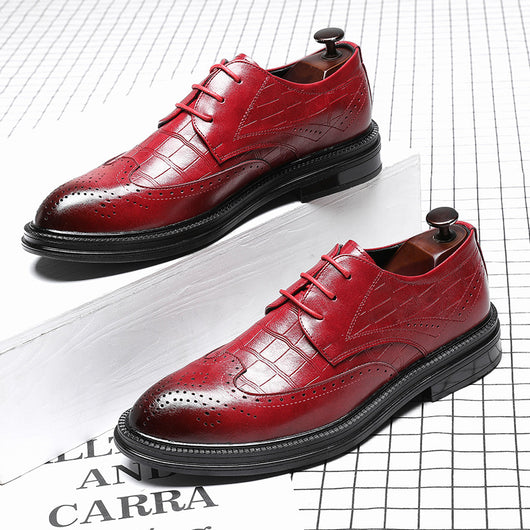 Zapatos de Cuero para Hombre con Punta Afilada y Caña Media - Image 5