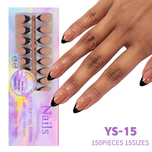 Uñas Postizas Estilo Francés Desmontables sin Marcas - Image 20