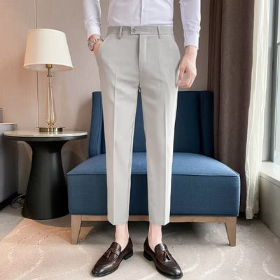 Pantalones de Vestir Casual Rectos para Hombre - Image 7