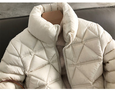 Chaqueta Ligera de Plumón de Pato Blanco - Estilo Casual Elegante - Image 19