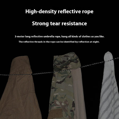 Cuerda Reflectante Ajustable para Secar Ropa - Resistente al Viento y Almacenamiento - Image 4