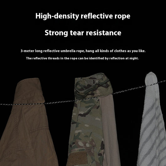 Cuerda Reflectante Ajustable para Secar Ropa - Resistente al Viento y Almacenamiento - Image 4