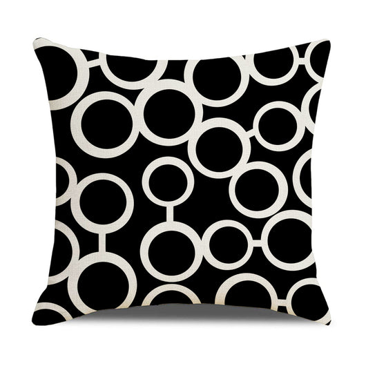 Funda de Almohada Lino Geometría Simple - Diseño Moderno para Sofá y Hogar - Image 52