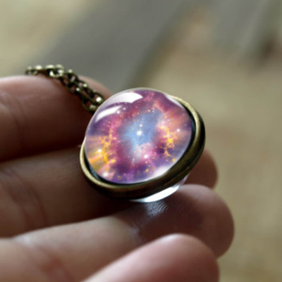 Collar Reversible de Galaxia Nebulosa Doble Cara - Image 13