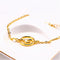 Wave Silver bracelet Golden