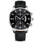 Reloj de Cuarzo para Hombre con Tres Esferas y Detalles de Diamantes