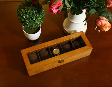 Caja Organizadora de Relojes en Madera Natural - Image 4
