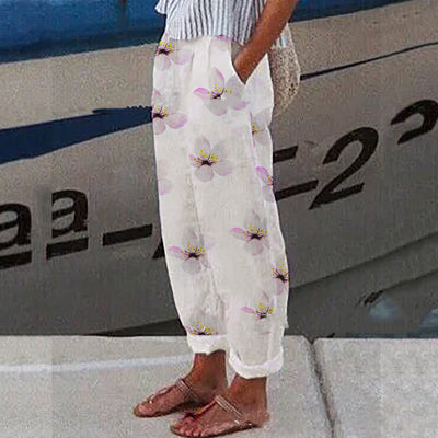 Pantalones Vintage Estampados de Pierna Ancha para Mujer - Image 10