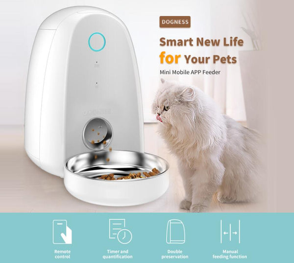 Comedero Automático Inteligente WiFi 2L para Perros y Gatos