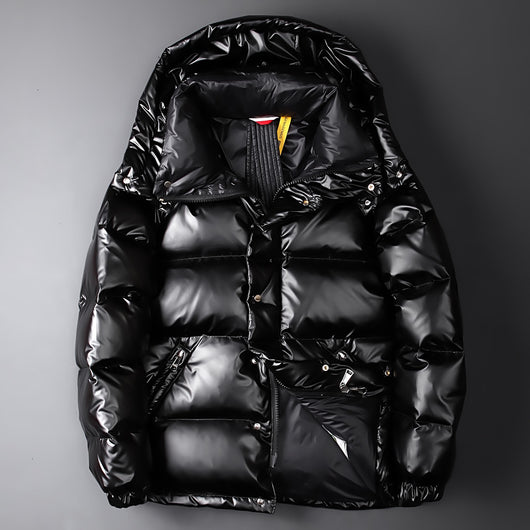 Chaqueta Acolchada Brillante para Parejas - Estilo Moderno y Cálido