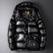 Jaqueta Puffer Brilhante para Casais - Estilo Moderno e Quente