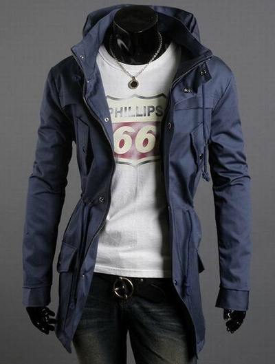 Chaqueta Casual Slim Fit Cuello Alto Elegante para Hombre - Image 3