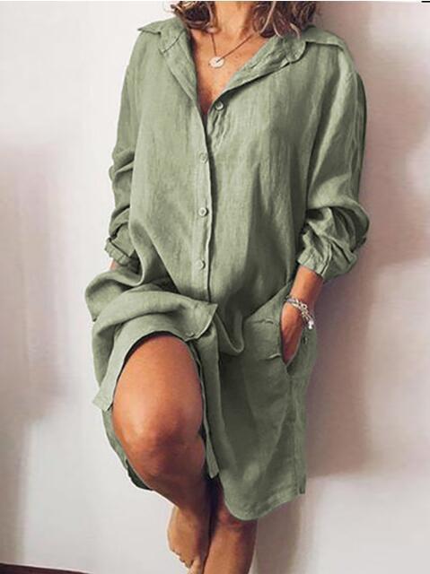 Camisa Manga Larga con Bolsillos Dobles - Diseño Clásico Versátil - Image 4