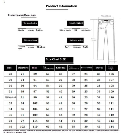Pantalones Vaqueros Rotos Casual con Elasticidad para Hombre - Image 7
