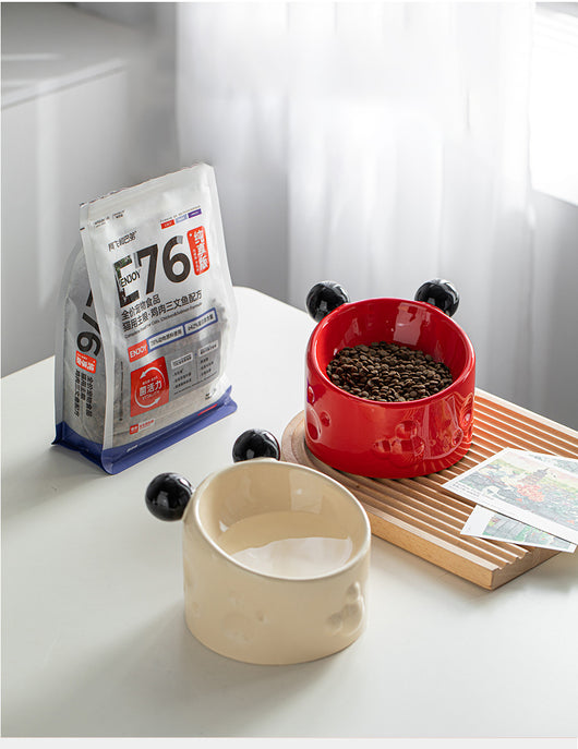 Comedero Elevado para Gatos y Perros con Protección Cervical y Doble Recipiente Antiderrames - Image 11