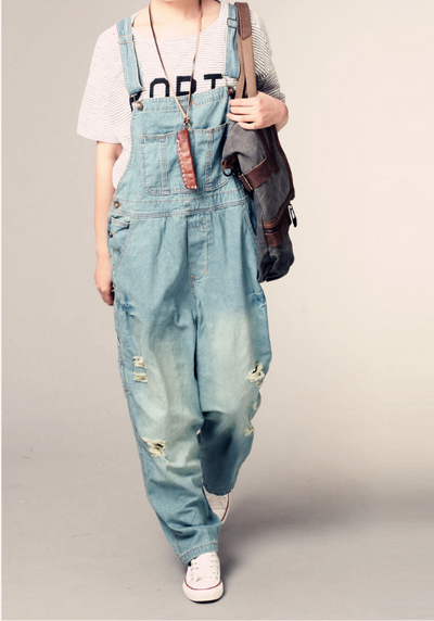 Pantalones Vaqueros Anchos Deslavados para Mujer - Estilo Casual Holgado - Image 18