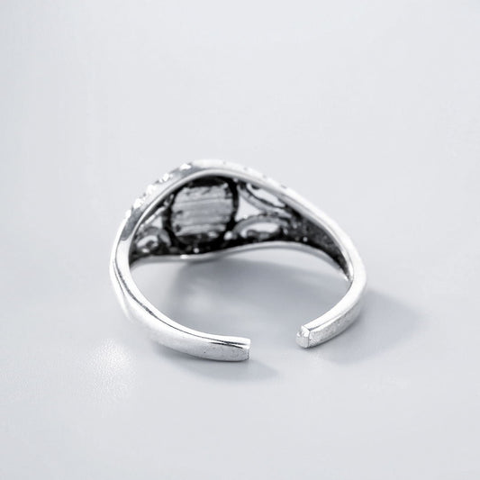 Anillo de Moda con Piedra Azul Elegante - Image 2
