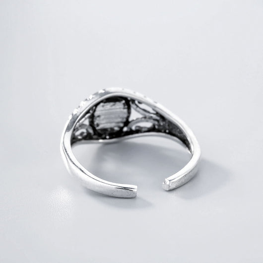 Anillo de Moda con Piedra Azul Elegante - Image 2