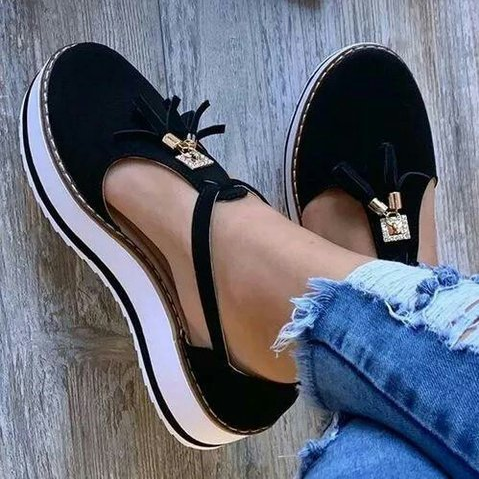 Sandalias Planas con Borlas para Mujer - Comodidad Primavera Verano