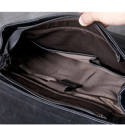 Mochila de Cuero Genuino para Hombre - Diseño Casual y Versátil - Image 3