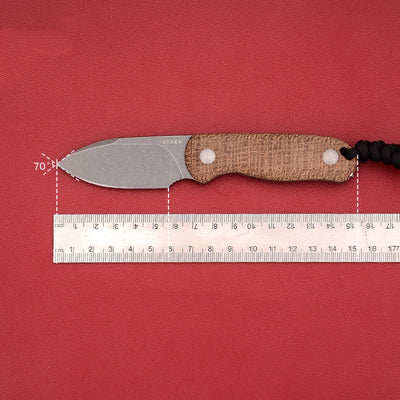 Cuchillo Recto de Acero 14C28N con Mango Mikata - Corte Profesional - Image 4