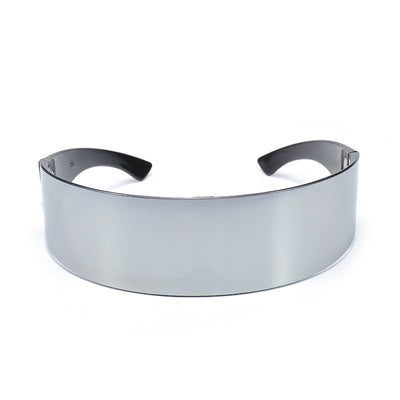 Gafas de Sol Wrap Unisex Marco Negro - Estilo Futurista Oversized - Image 2