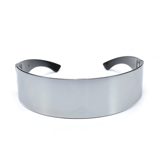 Gafas de Sol Wrap Unisex Marco Negro - Estilo Futurista Oversized - Image 2