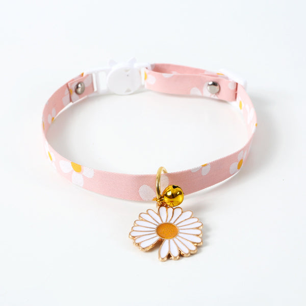 Collar Ajustable para Mascota con Cascabel de Girasol