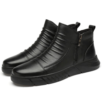 Botas de Cuero Vacuno Casual - Estilo Versátil y Duradero - Image 15
