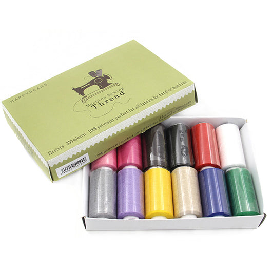 Caja de 12 Colores de Hilo para Coser a Mano