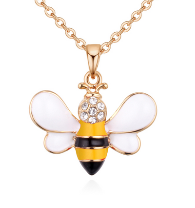 Collar Colgante Abeja Dorado con Cristales - Joya Verano Mujer - Image 11