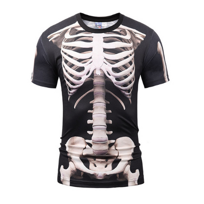 Chaleco Hip Hop Falso con Camiseta Slim Fit Manga Corta para Hombre - Image 2