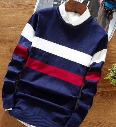 Suéter de Cuello Redondo para Hombre - Pullover Trendy Estudiante - Image 8